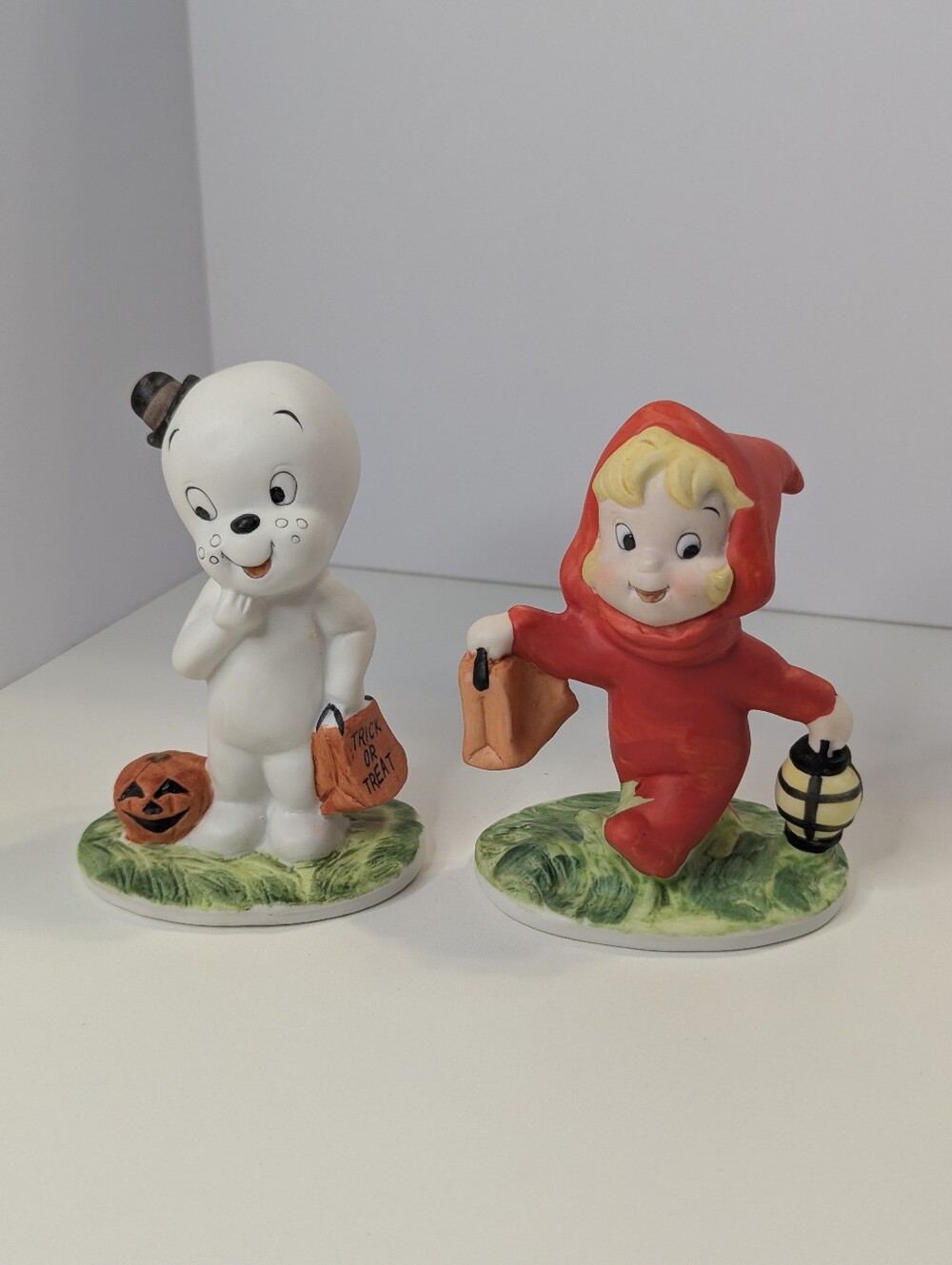 Halloween Casper the Friendly Ghost & Wendy the Good Little Witch Figurine Set